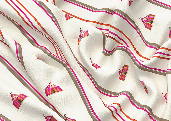 May Day, Tent Stripe Brights - Roman Blind - Image 4